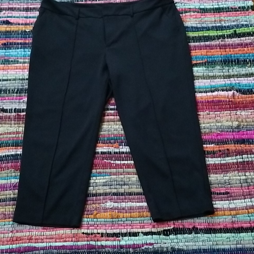 Elle Womens Plus Black straight dress Pants